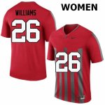 NCAA Ohio State Buckeyes Women's #26 Antonio Williams Throwback Nike Football College Jersey EWX6645BO